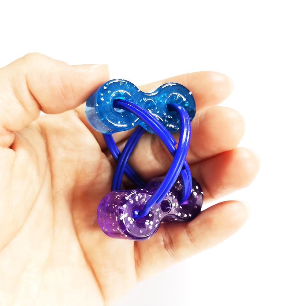 Decompression Chain Fidget Finger Spinner Sensory Toy Metal Puzzle Keychain Give Children Best Enlightenment Fun Birthday Gift