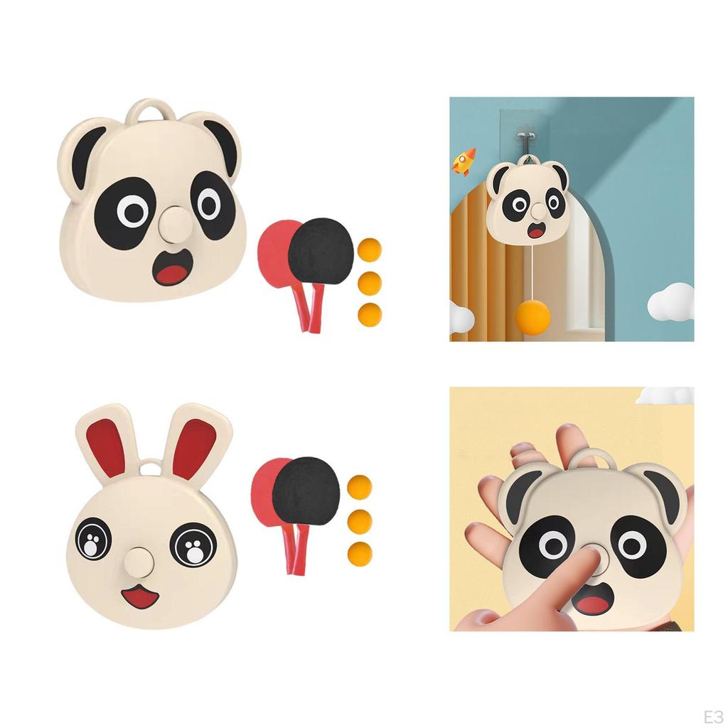 Compact Table Tennis Training Set for Children - Enhance Coordination and Skills