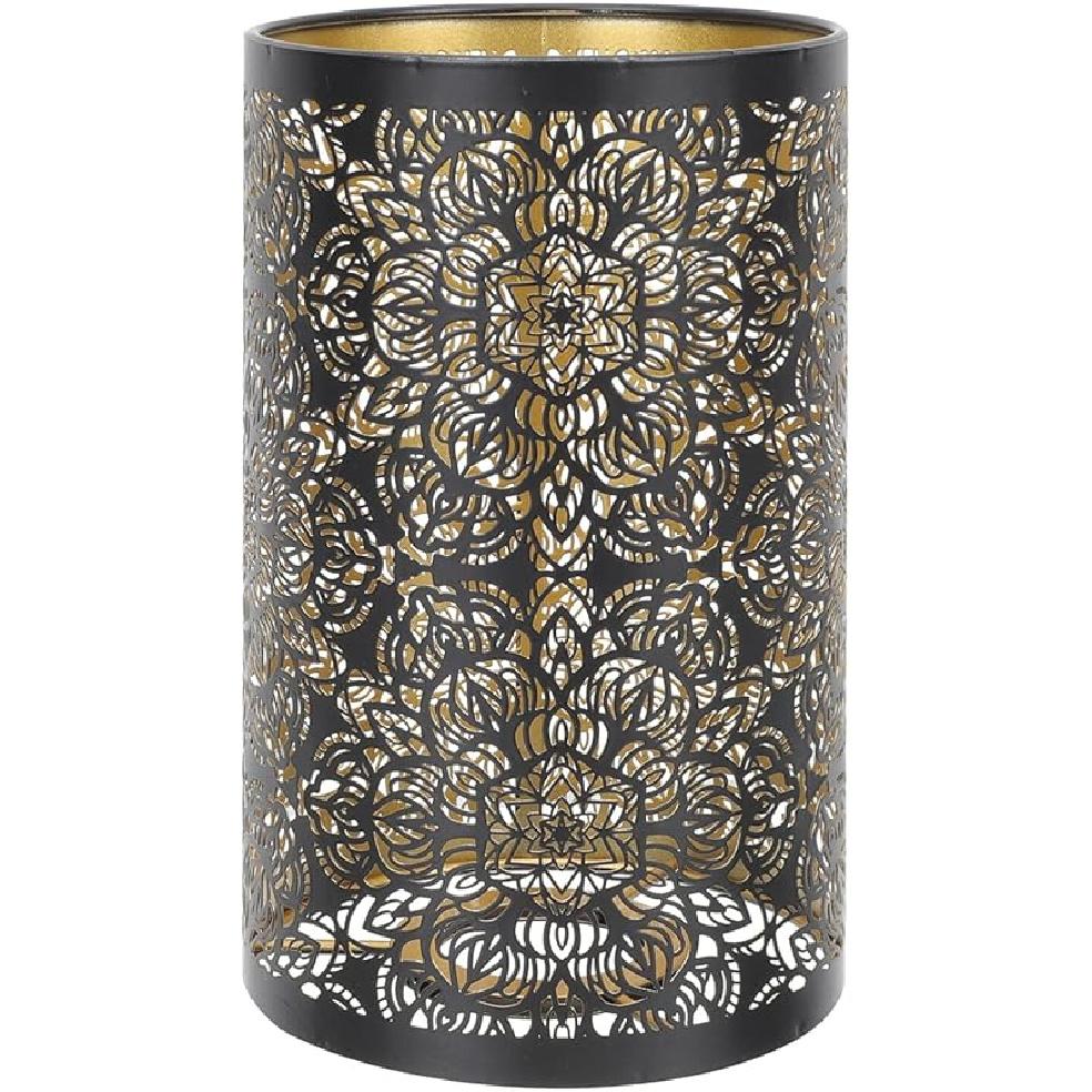 Metal Lamp Shades Hollow Carved Lampshade Iron Lamp Cover Modern Style Decorative Lamp Shade for Table Chandelier Wall Lamp, Flower Carved