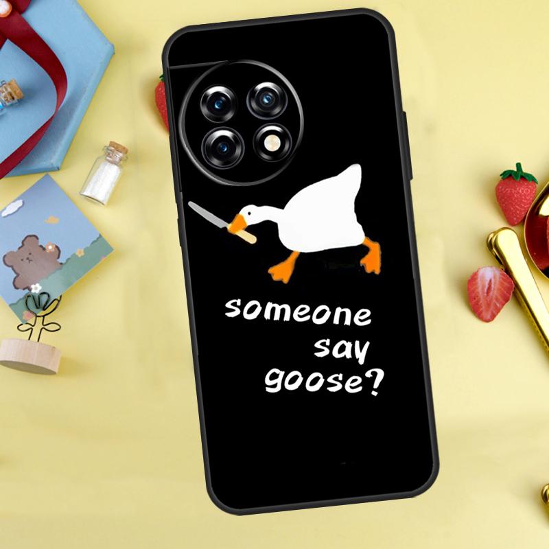 

Cartoon Cute Goose Case For OnePlus 12R 10R 13R 13T 15 13 12 11 10 9 10T 8T Nord CE 5 2 3 4 Lite N20 N30 Cover OnePlus Nord 4