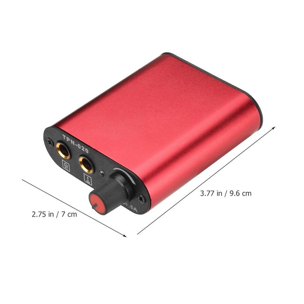 

Mini Stainless Steel Curved Needle Power Supply Voltage Regulator Red Durable Anti wear Portable Tattoo Machine Supplies Widely червоний