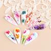 10Pcs/Set Maple Style Nail Transfer 3D Effect Colorful Autumn Leaves Nail Foils Colorful Stickers for Manicure