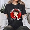 Winking Betty Boop in Red Circle Happy Birthday TShirt Retro Style Women Casual Cotton Short  women clothing y2k clothes