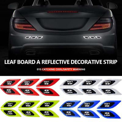 Car Reflective Sticker Collision Avoidance Warn Strip Tape Decals For Lada Largus Priora Vesta Niva Samara Kalina Xray Granta