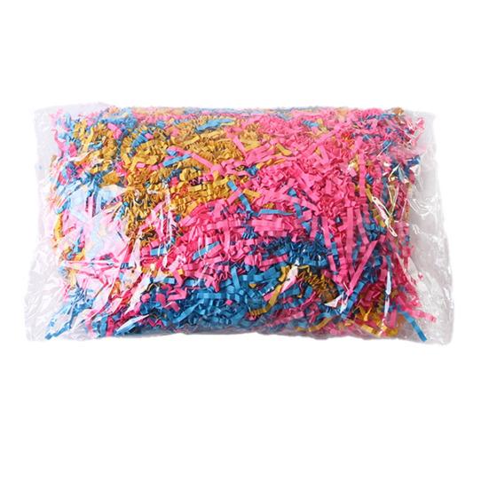 Remplissage de papier découpé en accordéon 100g Raphia de papier Herbe Remplissage de boîte cadeau pour litière pour petits animaux Fournitures pour cage de hamster