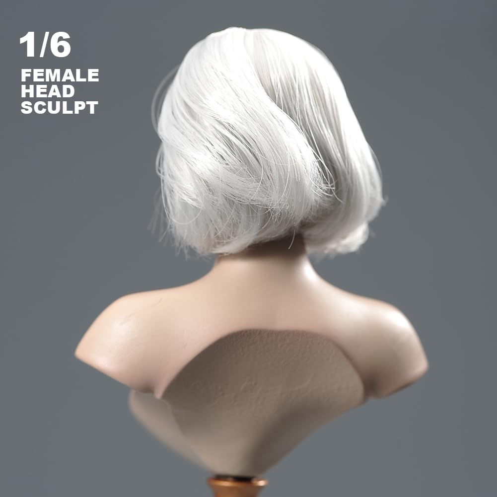 VERYCOOL VCF-2060 1/6 Scale Head Carving, Beautiful Girl Head Sculpt, Fits 12-Inch Female Action Figures (A)