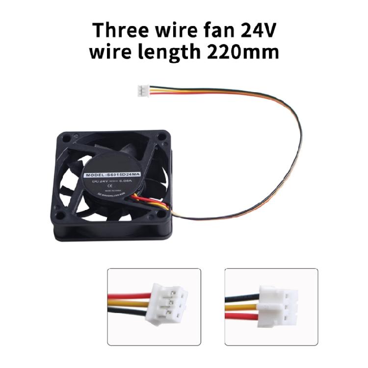 3D Printer Part Hotend Part Upgraded Hydraulic Cooling Fan 60MM 60x60x15MM 24V Coolers Radiators for K1 3D Printer