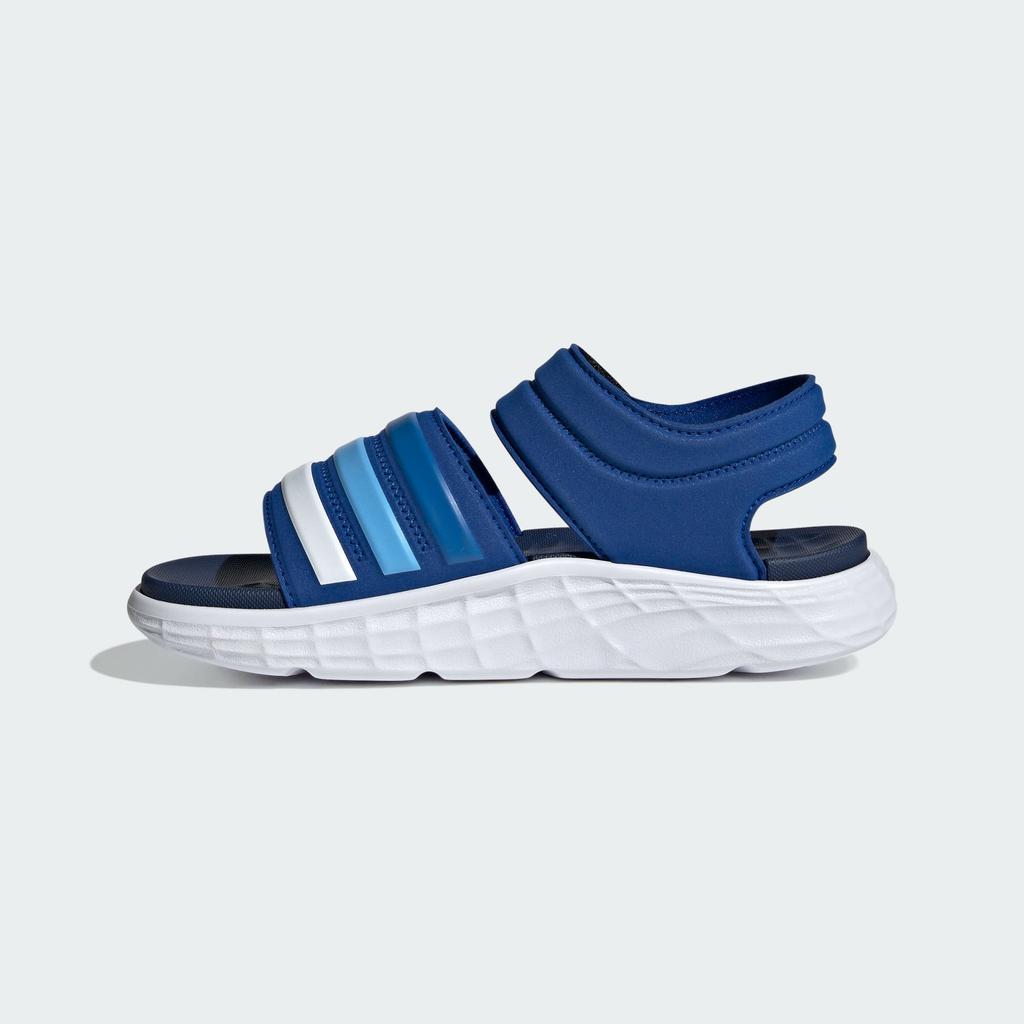 Adidas Duramo Sandals Sports Casual Non-Slip Shock Absorbing Quick-Drying Kids Sandals Kids Sandals Blue White ID3533