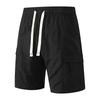 Zomer Heren Cargo Broeken IJszijde Ademende Korte Broeken Elastische Taille Effen Kleur Koel Gevoel Korte Broeken Mode Streetwear