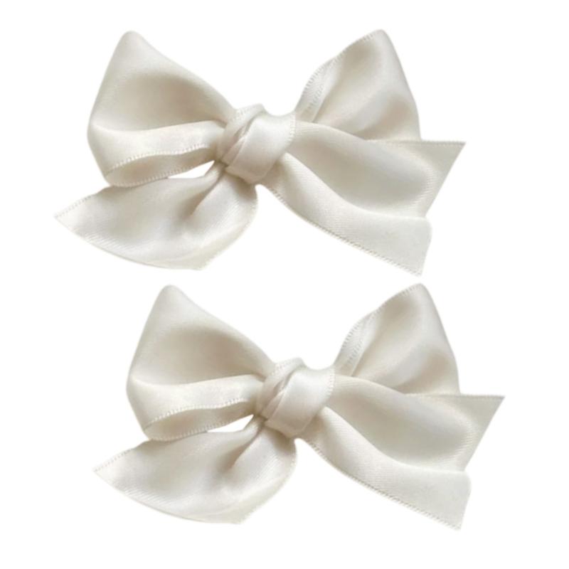 

1pair Braids Mini Hair Clip for Hot Girls Ribbon Bowknot Shape Hair Barrettes Ponytail Hair Barrettes for Teens Girls 1