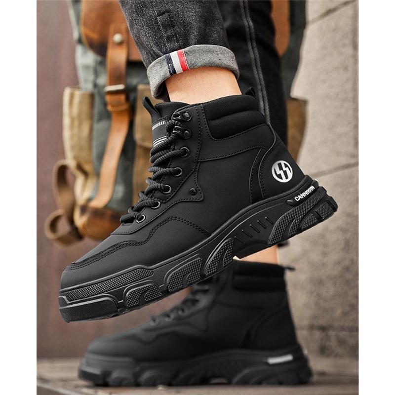 High-top Martin Boots, Men's Shoes, Tooling Shoes, Men's British Style Thick-soled Short Boots