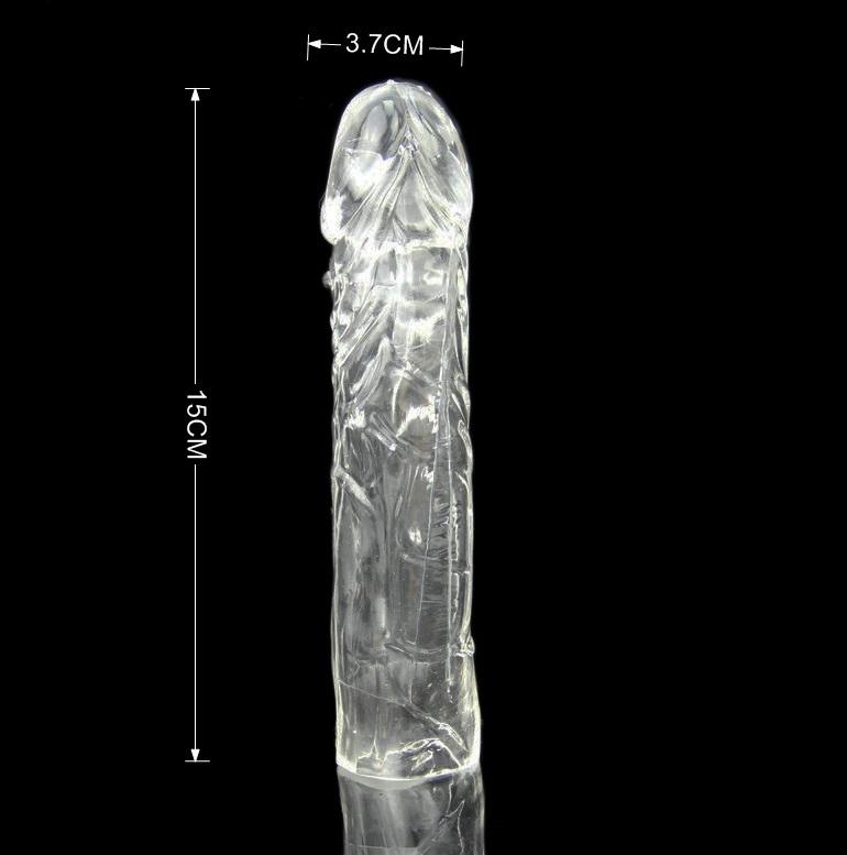 Crystal Dot Delay Condom Penis Sleeve Lasting Enlargement Sex product Spike Clitoris Delay Erection Aid Extend Toys for Man