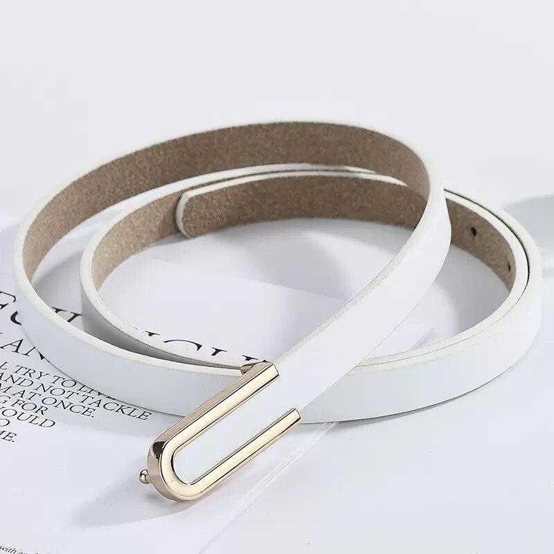 Givan Paul Real Cowhide Fashion Women Versatile Smooth Buckle Belt Women Decorative Suit Trouser Belt Waist