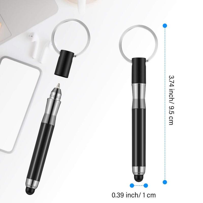 HdoorLink  Multifunctional 3 in 1 Stylus Pen Signing Pen With Key Ring Capacitive Touch Screen Tablet Pen Smart Pencil Accessories