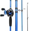 Fishing Rod Reel Set with Fishing Gear Bag Fish Controller Fishing Line Fishing Pliers - Complete Fishing Equipment Kit