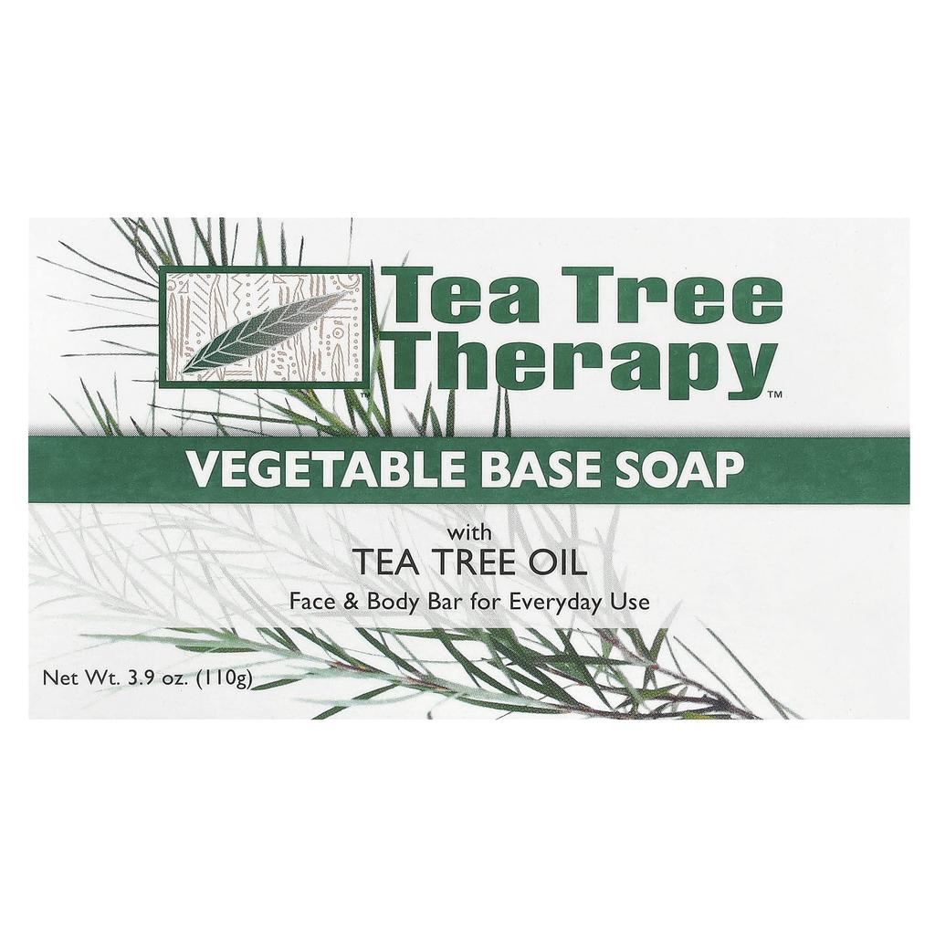Vegetable Soap, with Tea Tree Oil, 110G(3.9Oz)