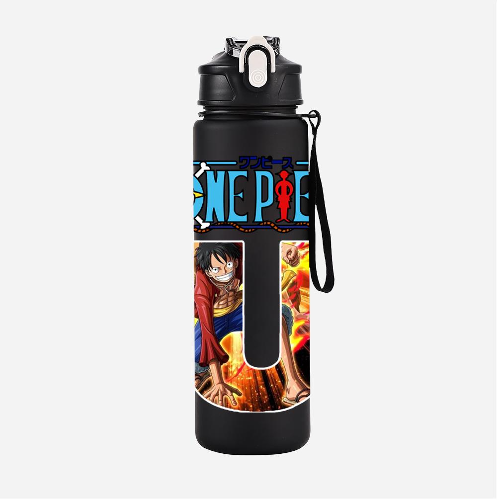 Anime A-Z English Letter Printed Large Capacity Water Cup Demon Hunters Outdoor Portable Drinking Bottle for Boy Girl Gift