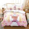 3D Anime Bibliophile Princess Bedding Set Printed Comforter Quilt Bed Cover Duvet Cover Pillow Case 3 Pieces Set Kids Adult Size