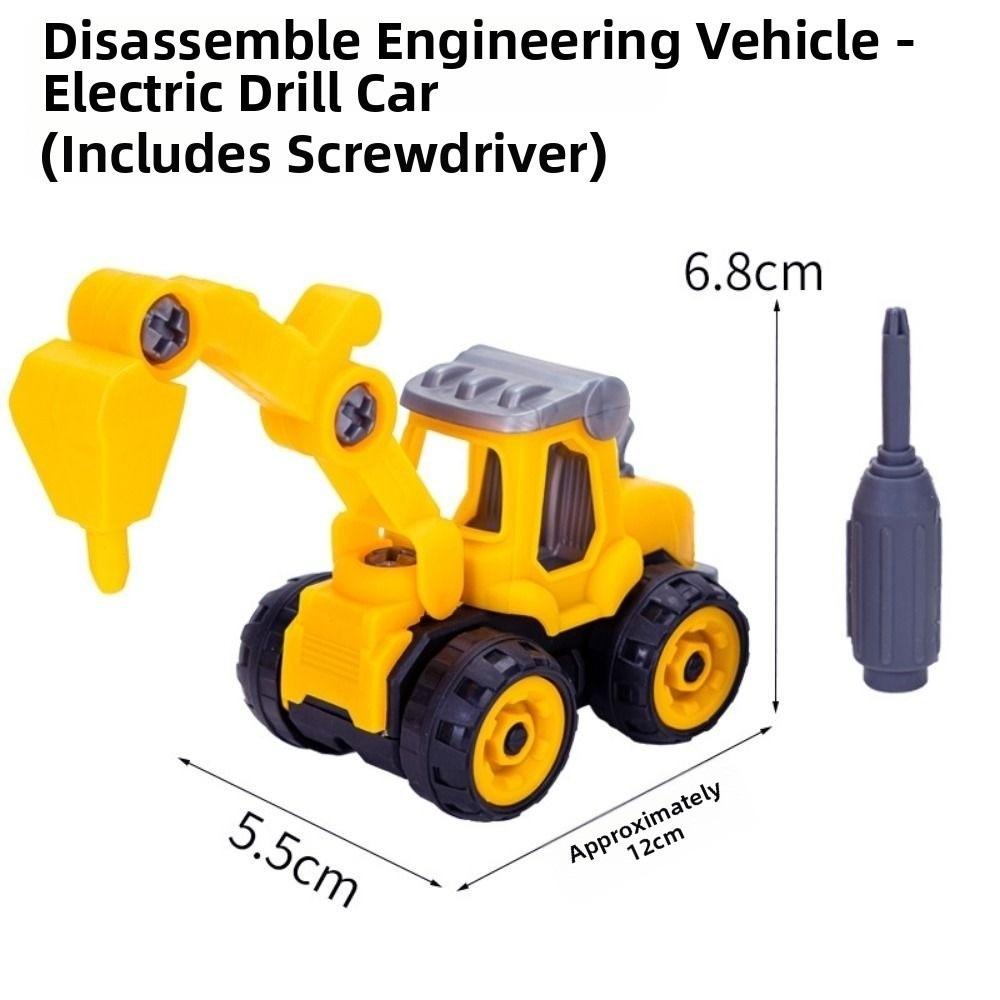 Plastic Tractor Excavator Bulldozer Drop Resistant Simulation Diecast Crane Truck Model  for Boys