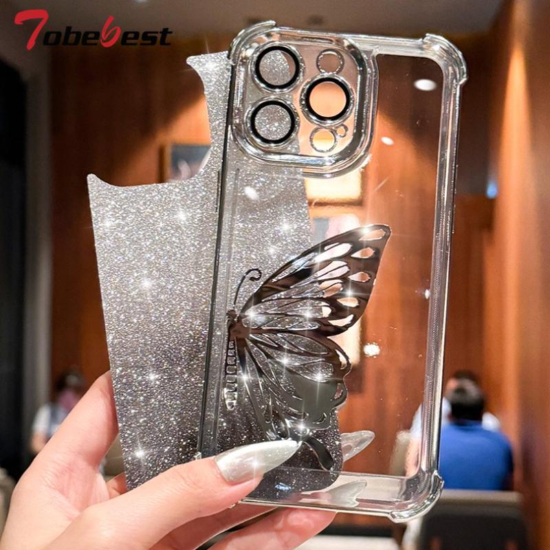 Husă Brățară Laser Fluture Placată Antishock pentru Samsung Galaxy A17 A07 A16 A26 A36 A56 A06 A15 A25 A35 A55 A14 A24 A34 A54