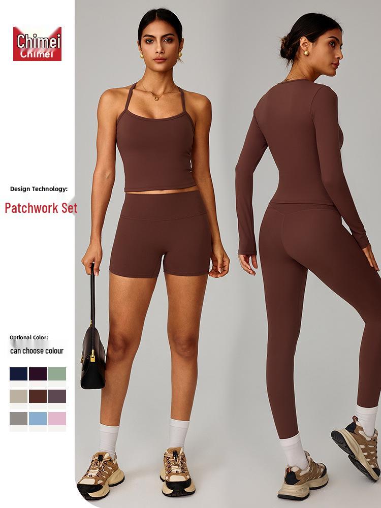 Women's European & American Yoga Set: Quick-Dry Fitness Shorts & Vest for Outdoor Running