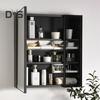 1/2/3Pcs Wall Mounted Storage Organizer Clear Storage Box Strong Load-bearing Easy To Install Bathroom Cabinet Shelves Organizer