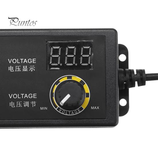 3-36V 60W Power Adapter Adjustable Voltage with LED LCD Digital Display Screen Regulation CNC Power Supply Home Charger