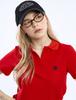 CLEVER FIELD Clover Embroidered Essential Pique Women'S T-Shirt_Red