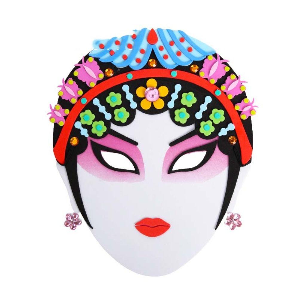 Diy Material Package EVA Beijing Opera Mask Handmade Diy Material Package  Parent Child Toys