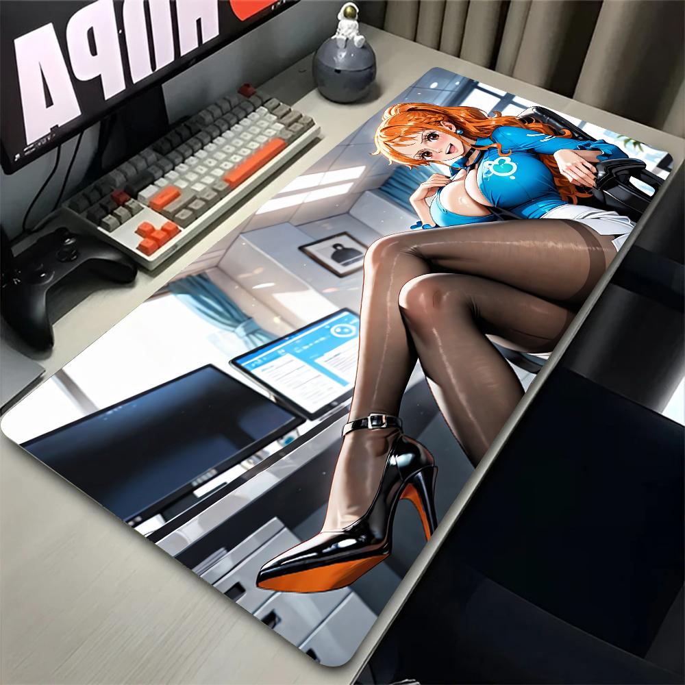 Mouse Pad PC Accessories Non Slip Rubber Mousepad Laptop Gamer Keyboard Pad Office One Piece Nami Computer Gaming Desk Mouse Mat