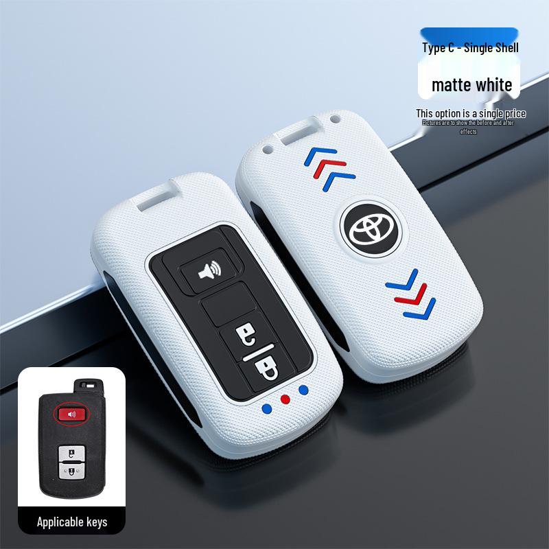 Toyota Camry Key Case for Junrui Land Cruiser - Frosted Remote Shell with Luminous Buckle