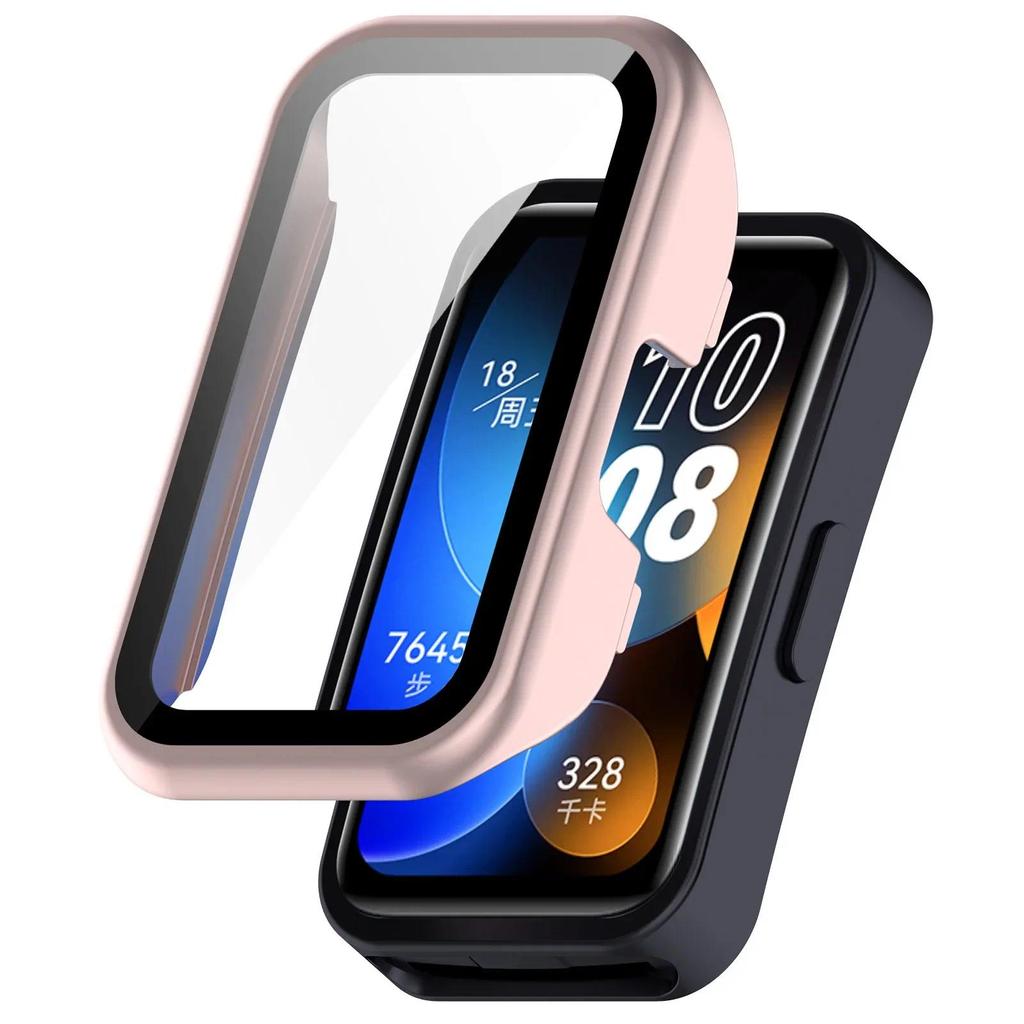 Case+Glass for Huawei Band 10 9 8 Anti-falling HD Screen Tempered Glass Film Protective PC Shell for Huawei Band 9 10 Cover Case