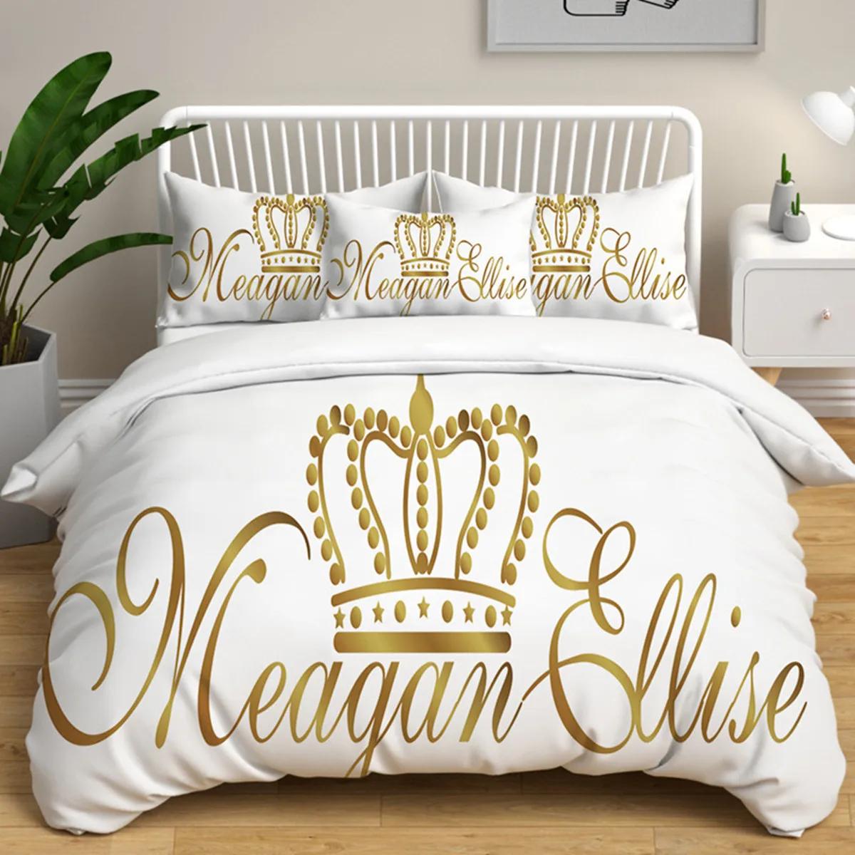 

Mr And Mrs Couple Duvet Cover For Women Girls Romantic Valentines Gift Microfiber Quilt Cover For Bedroom Decoration Queen King EU Single(135*200cm)3pcs