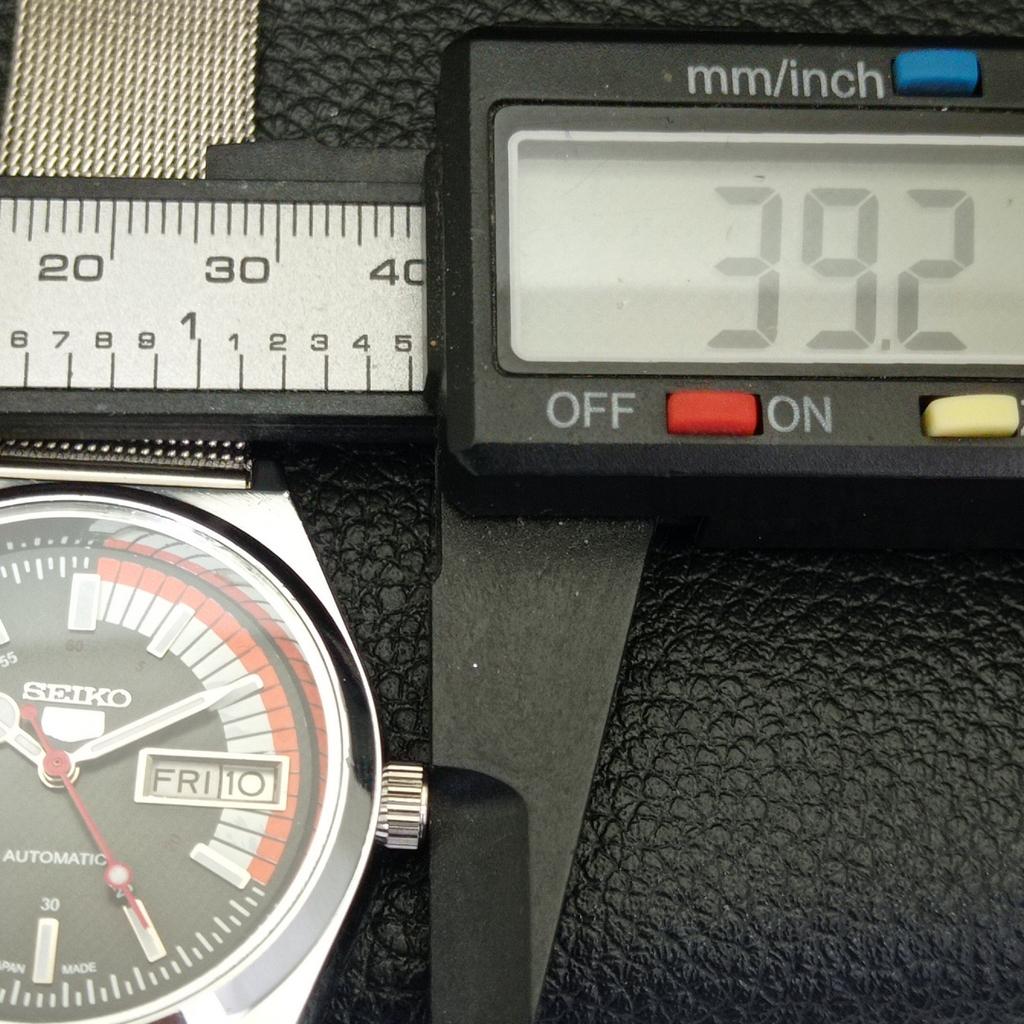 VINTAGE REFURBISHED SEIKO 5 AUTOMATIC 6309A JAPAN MENS BLACK WATCH a440903-4 Sk-a440903