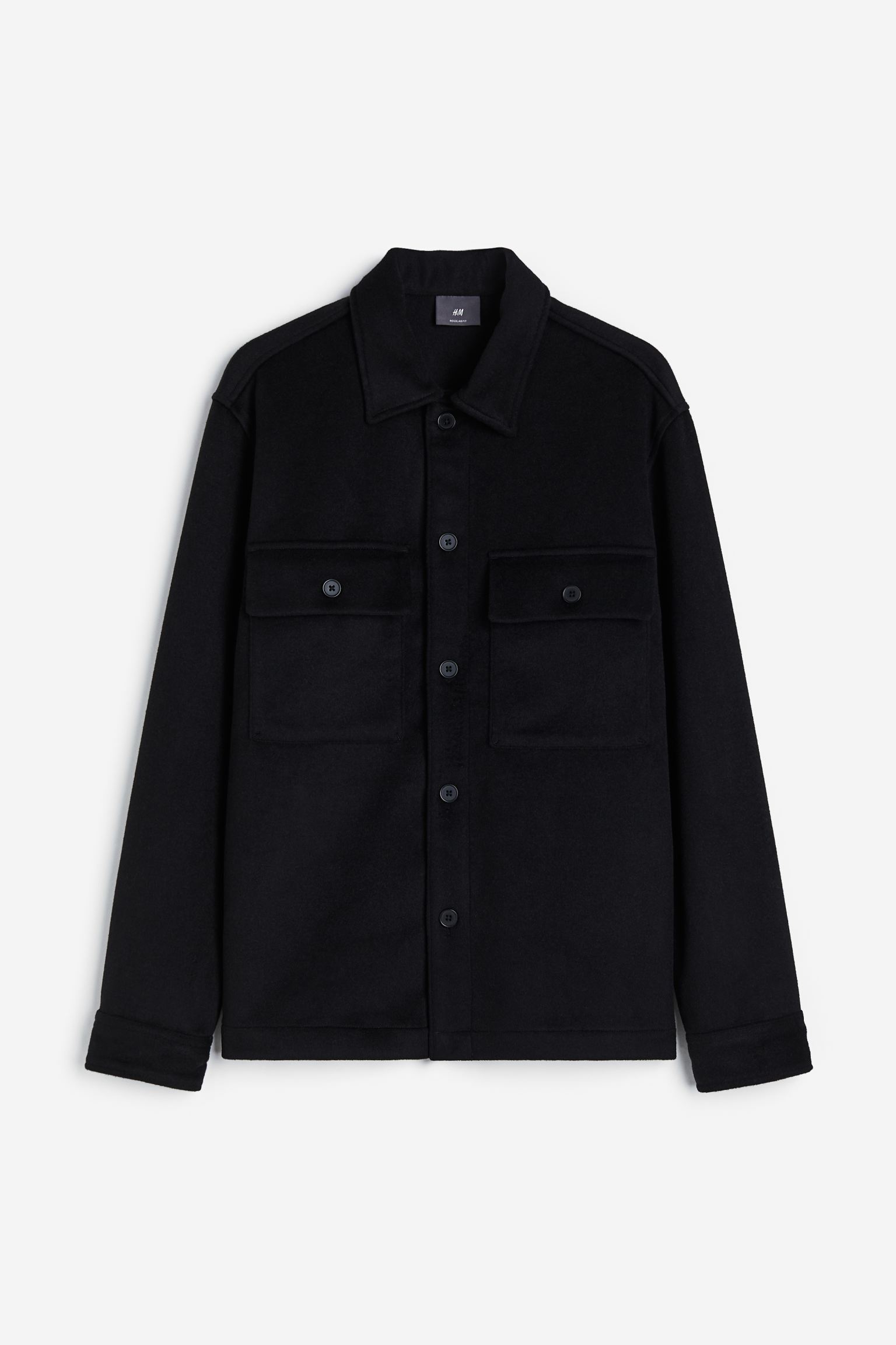 

Regular Fit Wool-blend overshirt