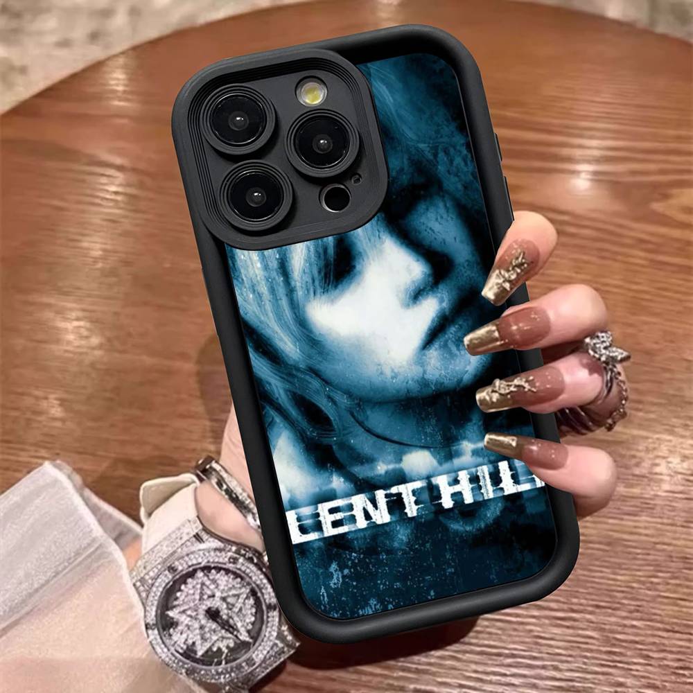 Silent H-Hill Horror Game Phone Case For IPhone 17 16 15 13 11 12 14 Pro Max Plus Silicone Cover Shell
