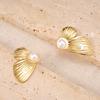 Retro Butterfly Flower Stud Earrings: Exaggerated, Colorfast, Symmetrical Design