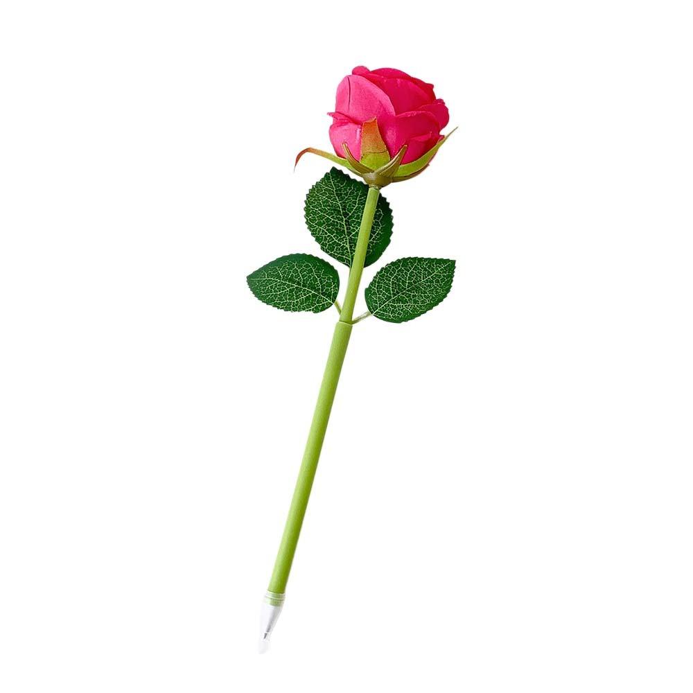 Writing Smoothly Neutral Gel Pens Fake Rose Signature Pen Artificial Flowers Ballpoint Pen  Ladies