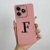 Für Realme C63 C61 Handyhülle Niedliche Buchstaben Rückseite Für Oppo Realme C 61 C 63 Weiches Flüssigsilikon Kameraschutz Fundas