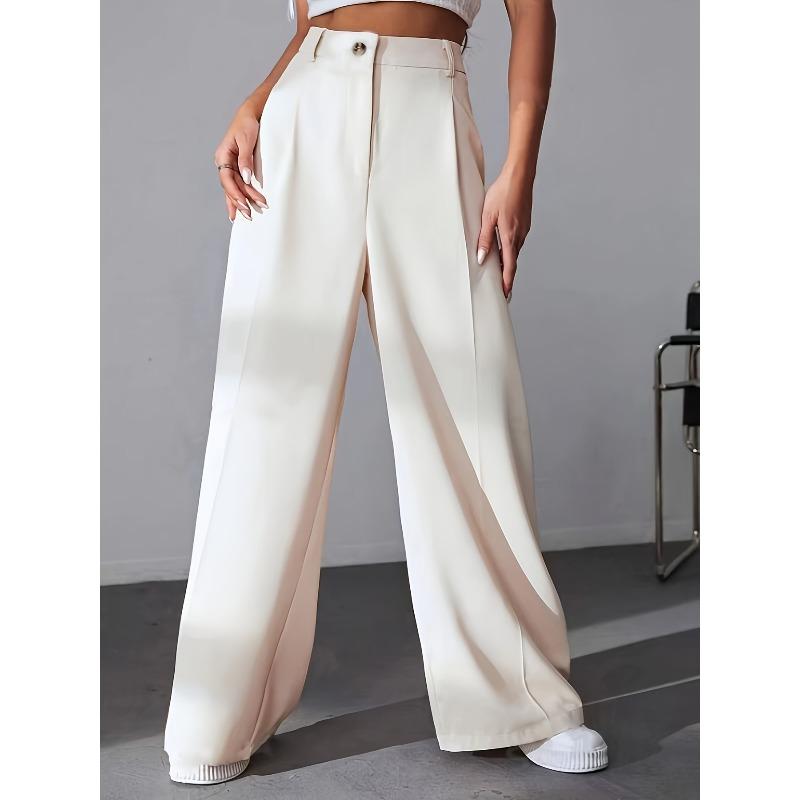 JKASHDK Женские модные повседневные однотонные брюки с принтом и высокой талией S