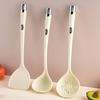 4Pcs Silicone Spatula Set Long Handle Non Stick Spatula Slotted Spoon Turner Ladle High Heat Resistant Kitchen Utensils for Omelettes