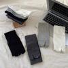 Cotton Split Toe Socks Two Toe Mid-Calf Socks Calf Socks Autumn Winter Vertical Strips Japanese Tabi Socks Clogs Socks