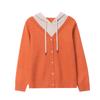 Hooded Knitted Women's Sweaters Fashion Casual Loose Outerwear Fake Two Piece Top Versatile Bottom Coat Sweater Women