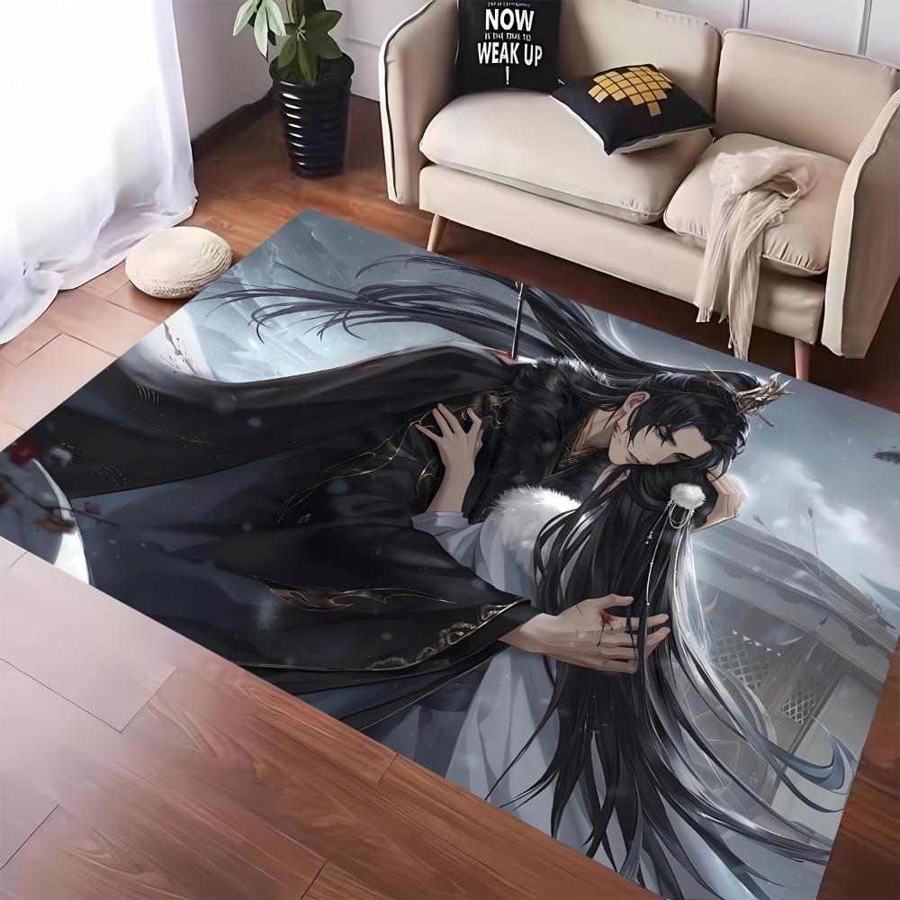 1pc Carpet Game Anime Characters Print for Home Living Room Bedroom Decor Non-slip Rug Floor Mat Comfortable Carpet for Fan Gift
