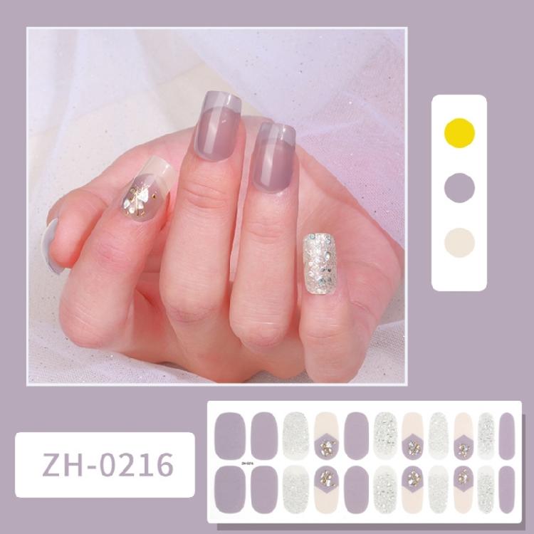 22Pcs Nail Wraps Polish Strips Self Adhesive Nail Polish Sticker Gel Nail Strips