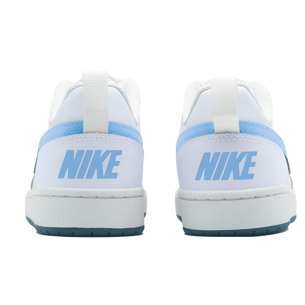 Nike Court Borough Maris Sal Bubble Low top Skateboard Shoes Women's White Blue BQ5448-017(Team1321-)