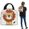 Cute Lion Cartoon Insulated Lunch Bag for Women Kids Portable Food Boxes Thermal Lunch Box Tote
