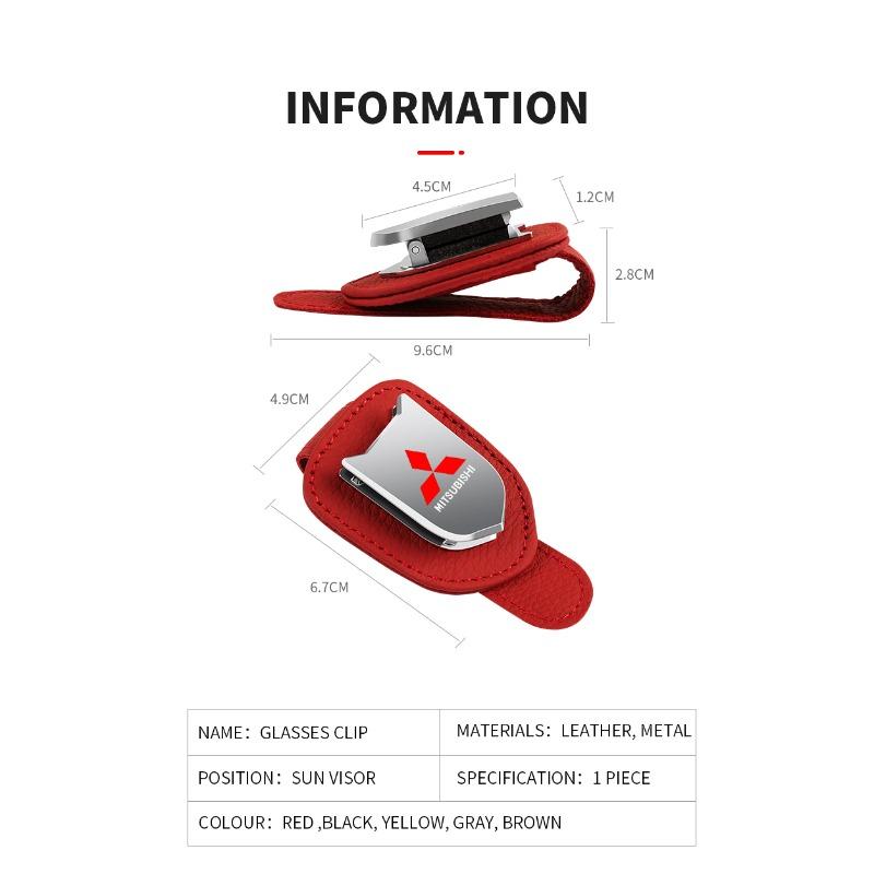 Car Auto Sun Visor Glasses Box Sunglasses Clip Card Ticket Holder Stand For Mitsubishi Lancer Ralliart 10 3 9 EX Outlander 3 ASX L200 Accessories