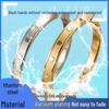 Elegant Non-Fading Gold-Plated Titanium Steel Women's Bracelet, Exquisite European and American Style