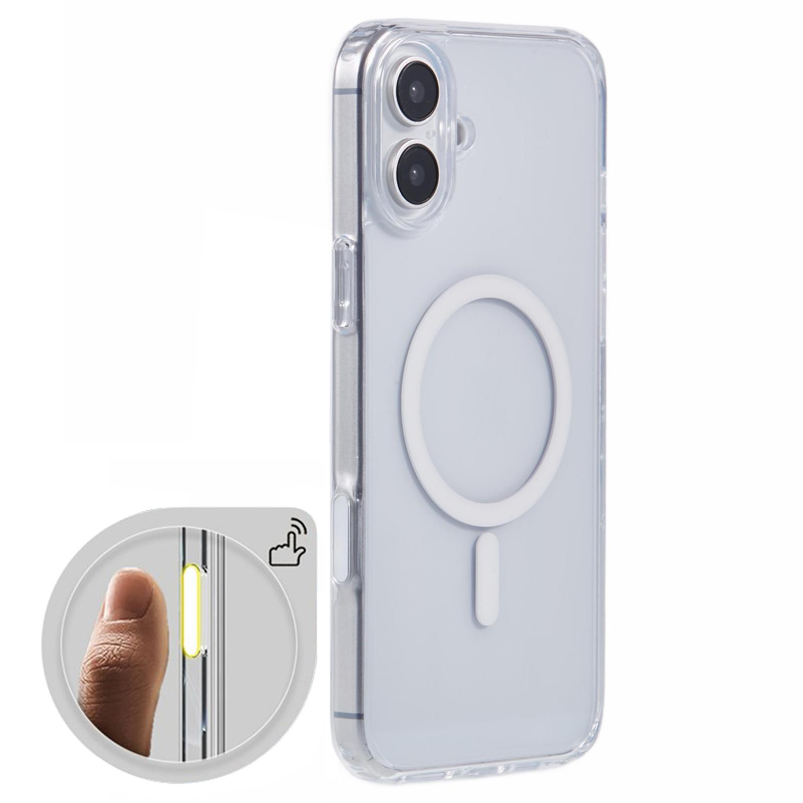 

X-LEVEL For iPhone 16 Plus Case Compatible with MagSafe TPU+PC Clear Back Cover with Camera Control Button A